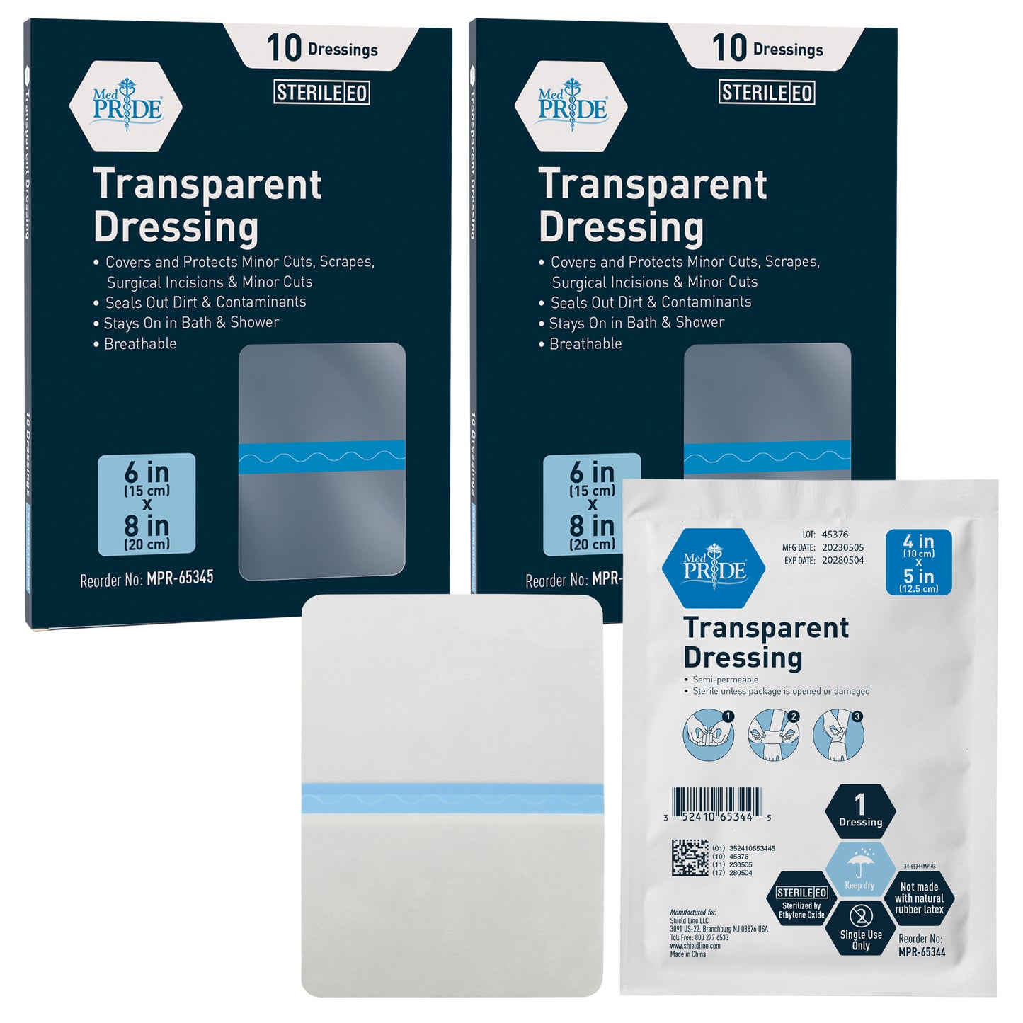 Transparent Film Wound Dressing – Sterile Adhesive Bandage