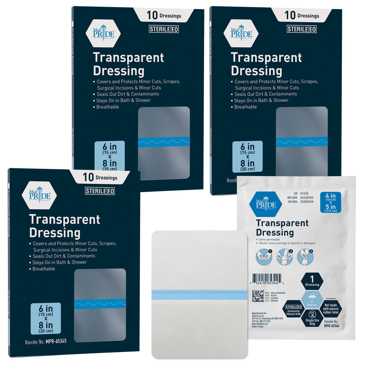 Transparent Film Wound Dressing – Sterile Adhesive Bandage