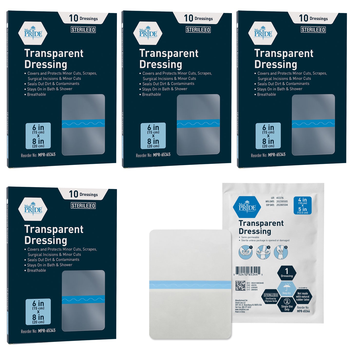 Transparent Film Wound Dressing – Sterile Adhesive Bandage