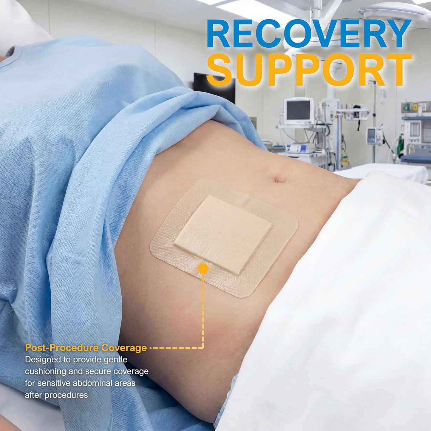 Sterile Silicone Adhesive Bordered Foam Wound Dressing