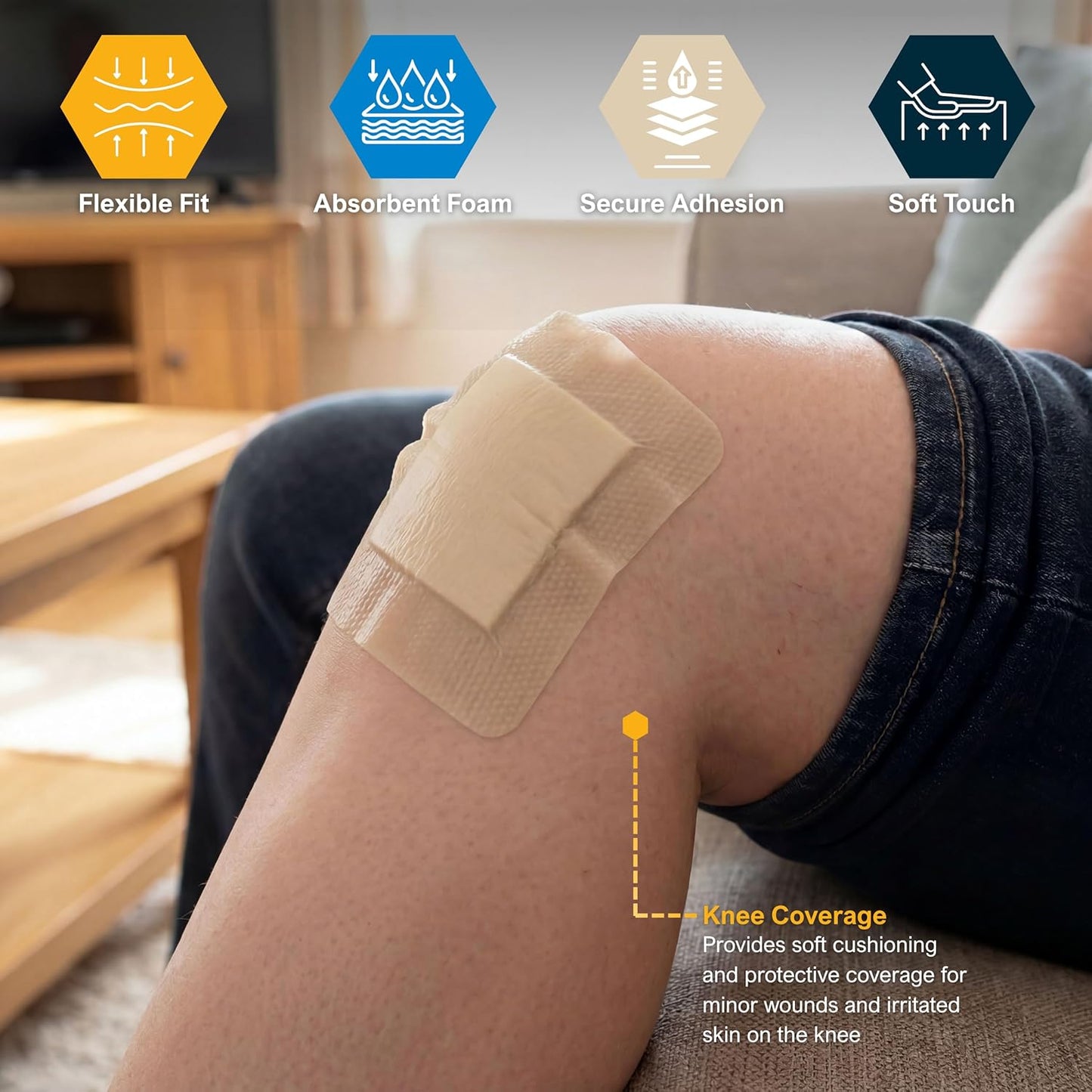 Sterile Silicone Adhesive Bordered Foam Wound Dressing