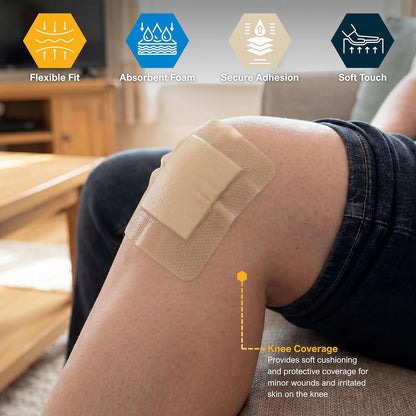 Sterile Silicone Adhesive Bordered Foam Wound Dressing