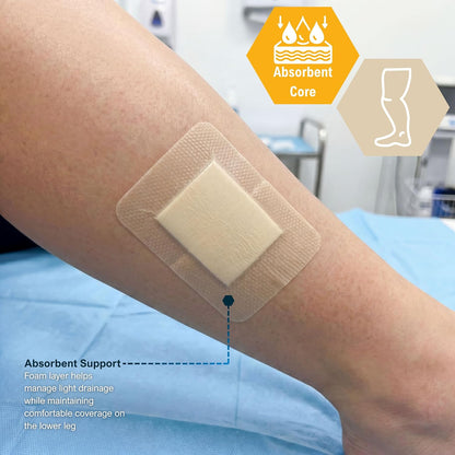 Sterile Silicone Adhesive Bordered Foam Wound Dressing