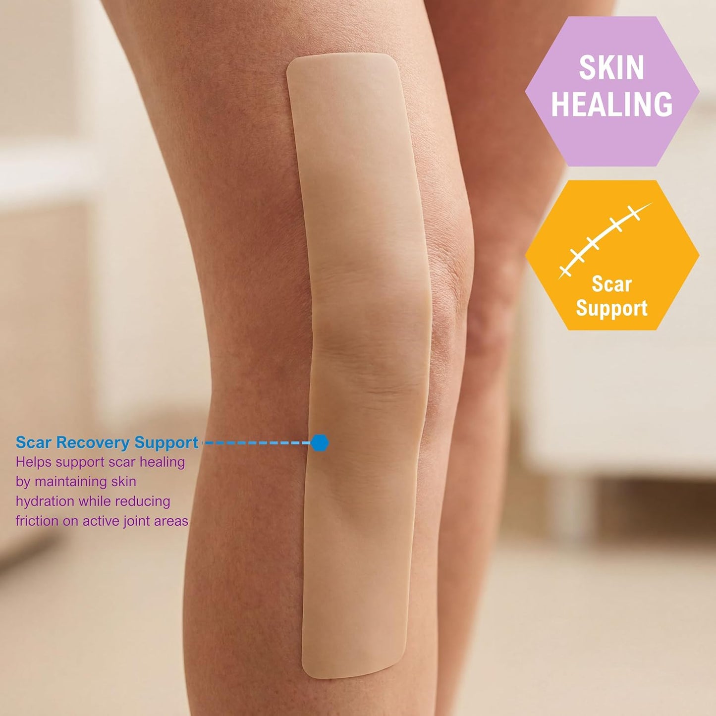 Silicone Scar & Wound Tape Roll – Waterproof, 1.5" × 1.6 yd