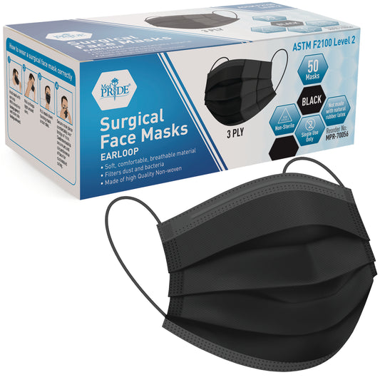 Disposable 3-Ply Surgical Face Masks – Earloop