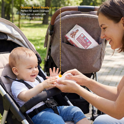 Uncented Extra Soft Baby Wipes – Aloe & Vitamin E, Alcohol-Free