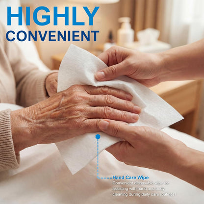 Disposable Dry Wipes 11" x 12" – Ultra Soft Personal Care Washcloths
