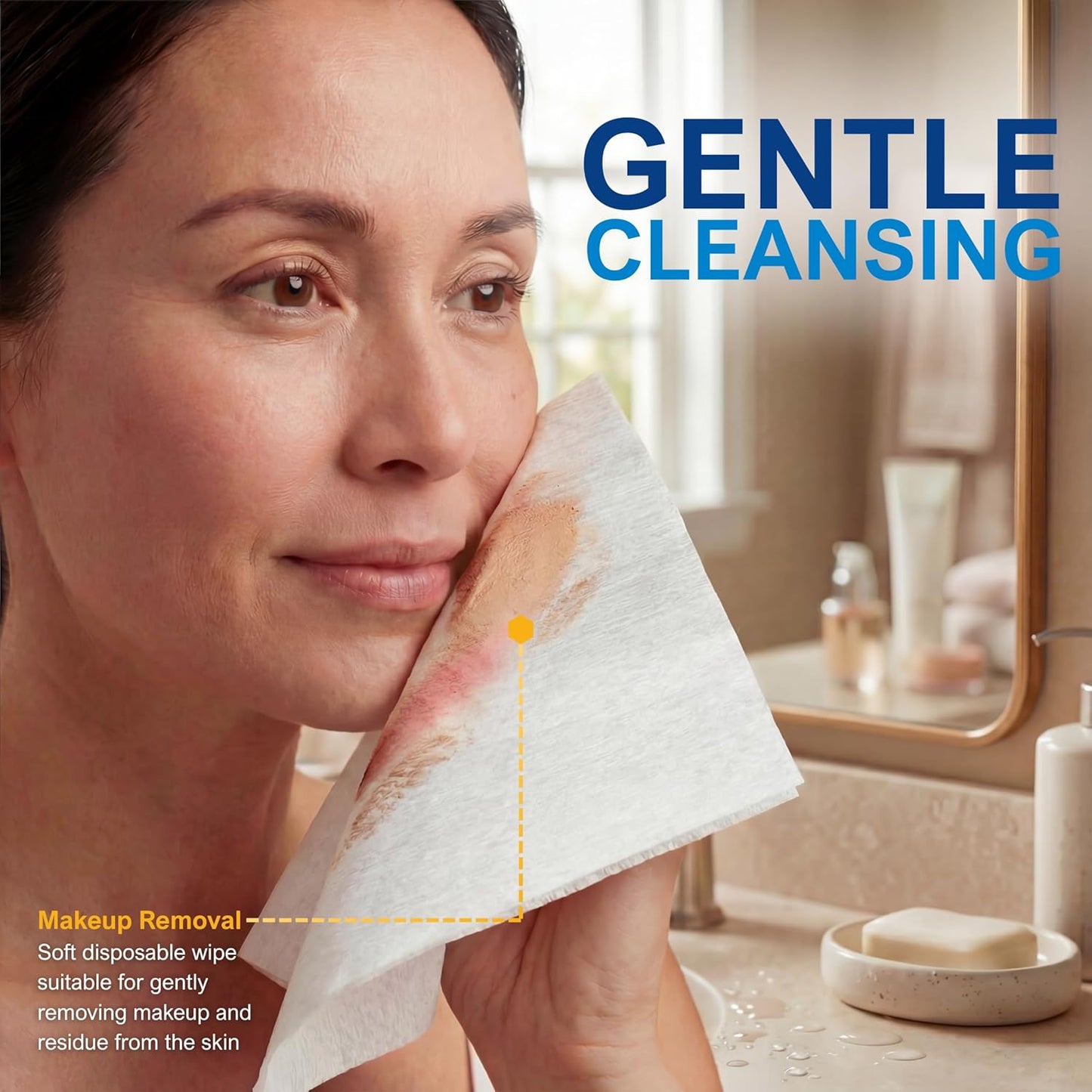 Disposable Dry Wipes 11" x 12" – Ultra Soft Personal Care Washcloths