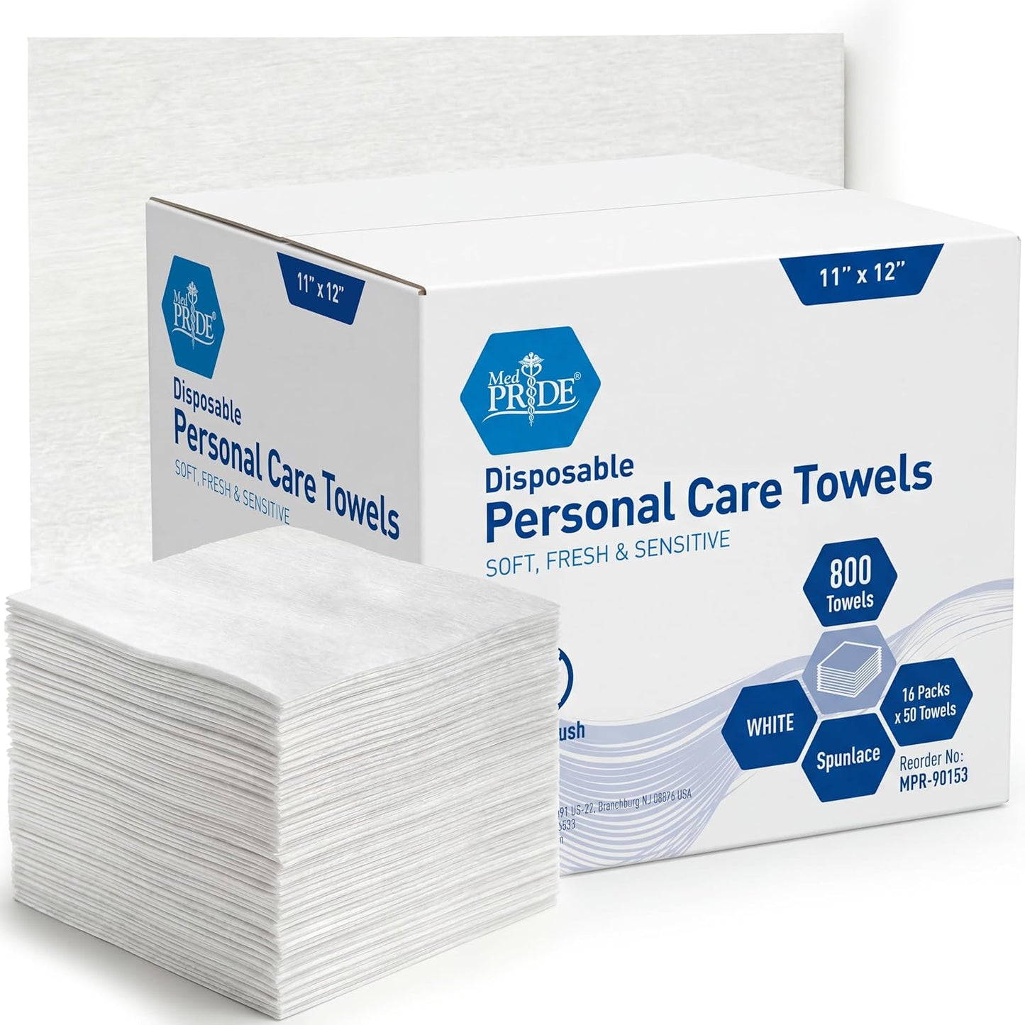 Disposable Dry Wipes 11" x 12" – Ultra Soft Personal Care Washcloths