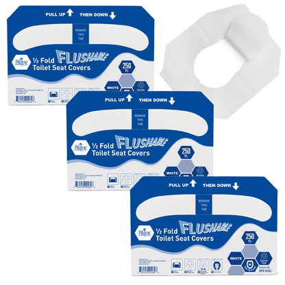 Disposable Flushable Toilet Seat Covers – White