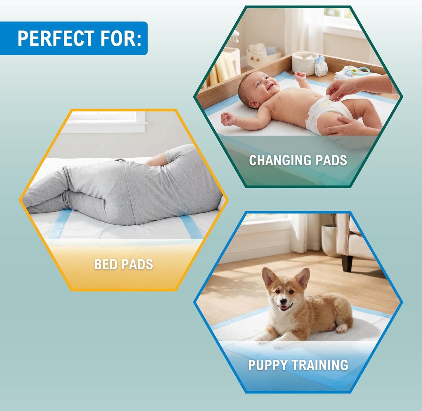 Disposable Underpads 17" × 24" – Ultra Absorbent Incontinence Pads