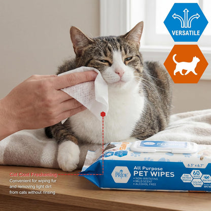 All-Purpose Pet Wipes for Dogs & Cats – Gentle Cleaning