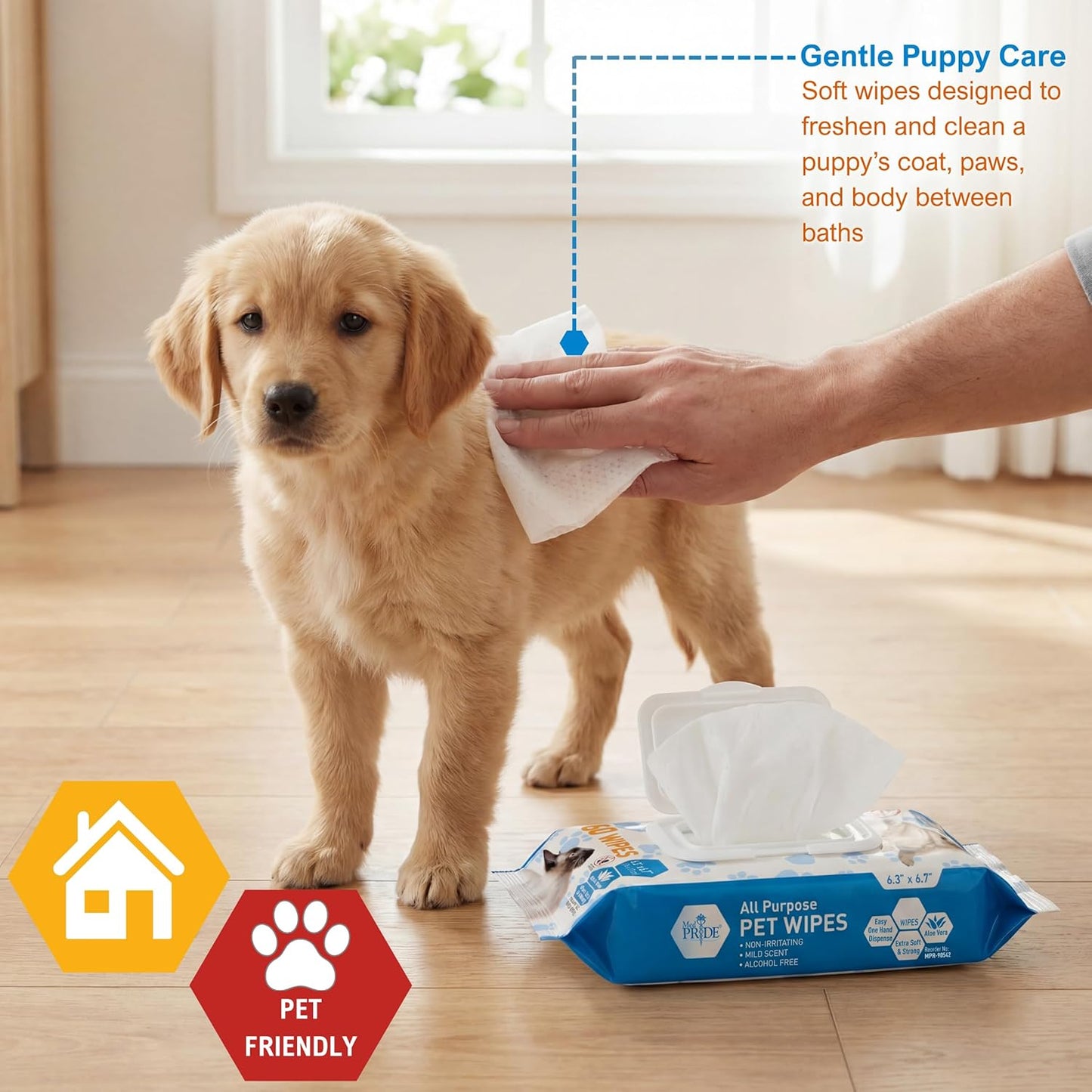 All-Purpose Pet Wipes for Dogs & Cats – Gentle Cleaning