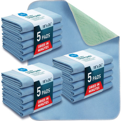 Reusable Leakproof Incontinence Underpads – 18" × 24"
