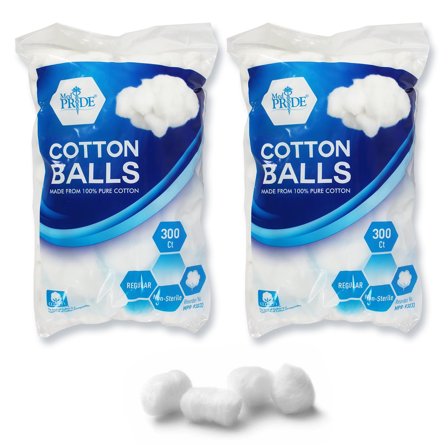100% Cotton Balls – Ultra Soft & Absorbent, Pack of 300