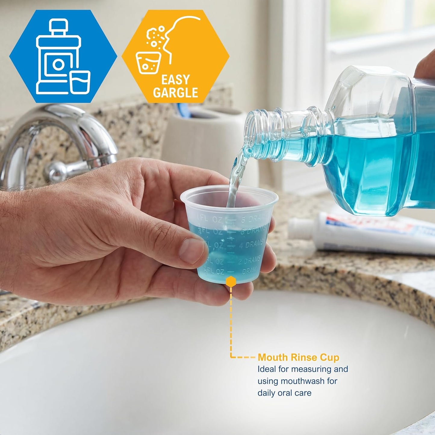 Clear 1 oz Graduated Medicine Cups – Disposable Plastic Dose Cups