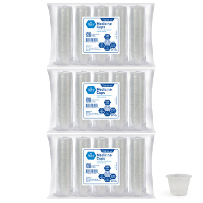 Clear 1 oz Graduated Medicine Cups – Disposable Plastic Dose Cups