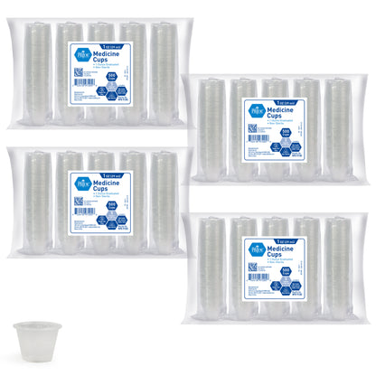 Clear 1 oz Graduated Medicine Cups – Disposable Plastic Dose Cups