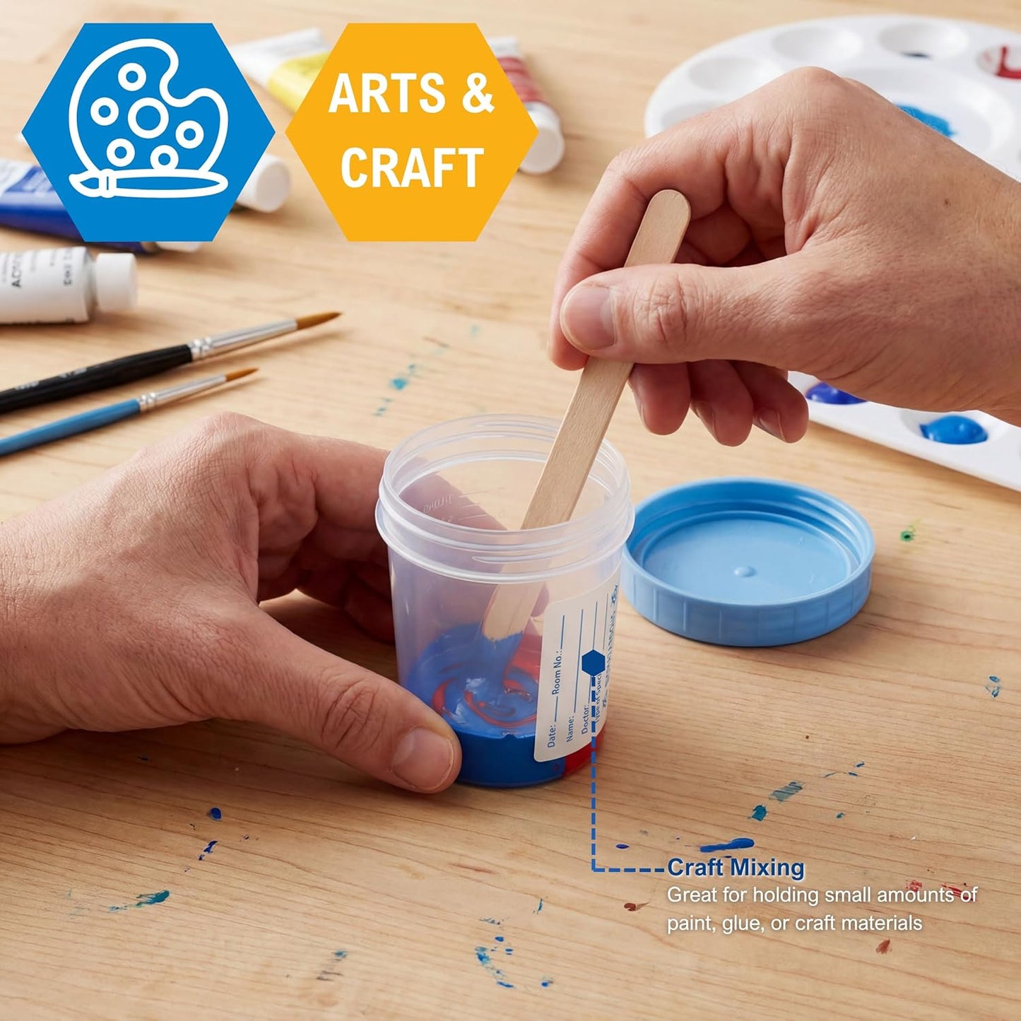 Sterile Disposable 4oz  Specimen Containers – with Secure Lid