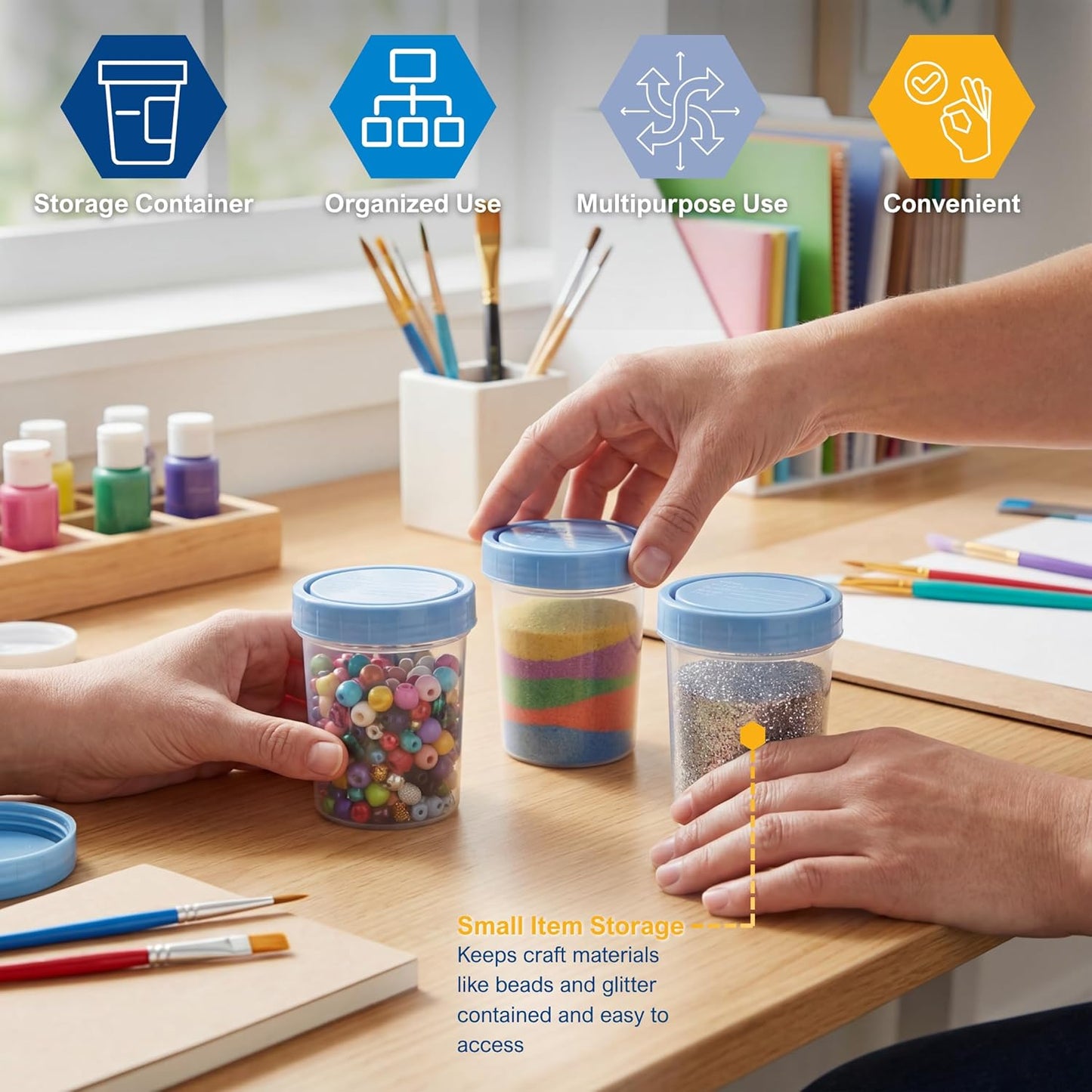 Sterile Disposable 4oz  Specimen Containers – with Secure Lid