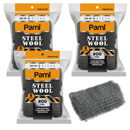 Steel Wool Scrubbing Pads Heavy Duty Cleaning Pads