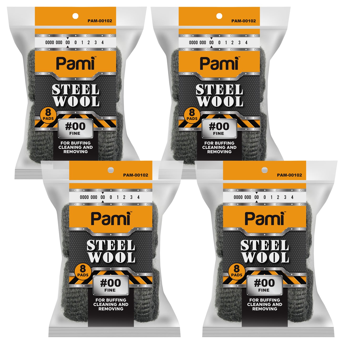 Steel Wool Scrubbing Pads Heavy Duty Cleaning Pads