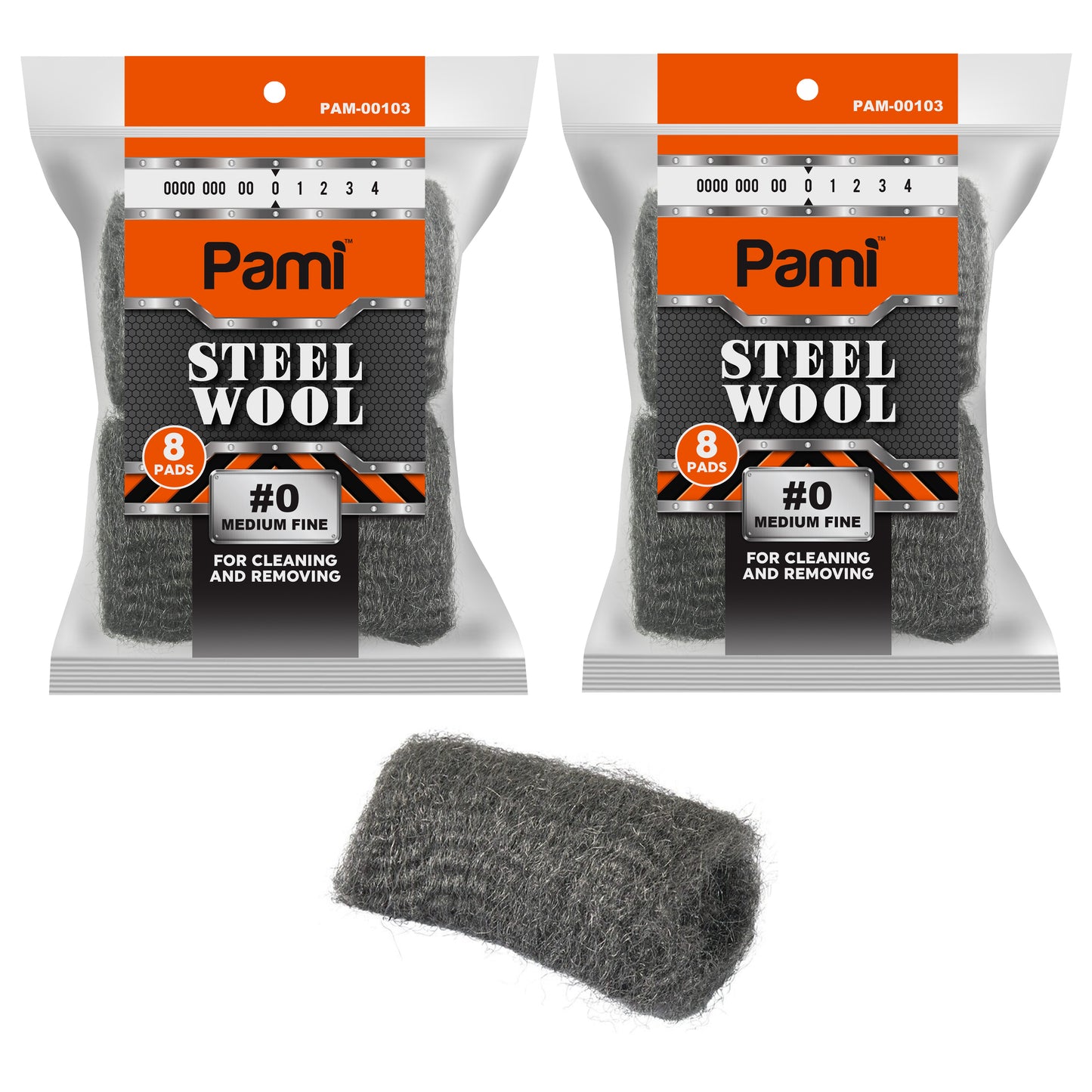 Steel Wool Scrubbing Pads Heavy Duty Cleaning Pads