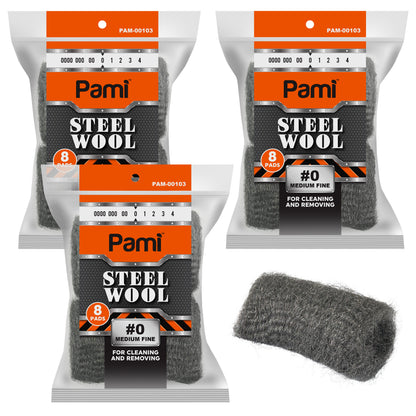 Steel Wool Scrubbing Pads Heavy Duty Cleaning Pads