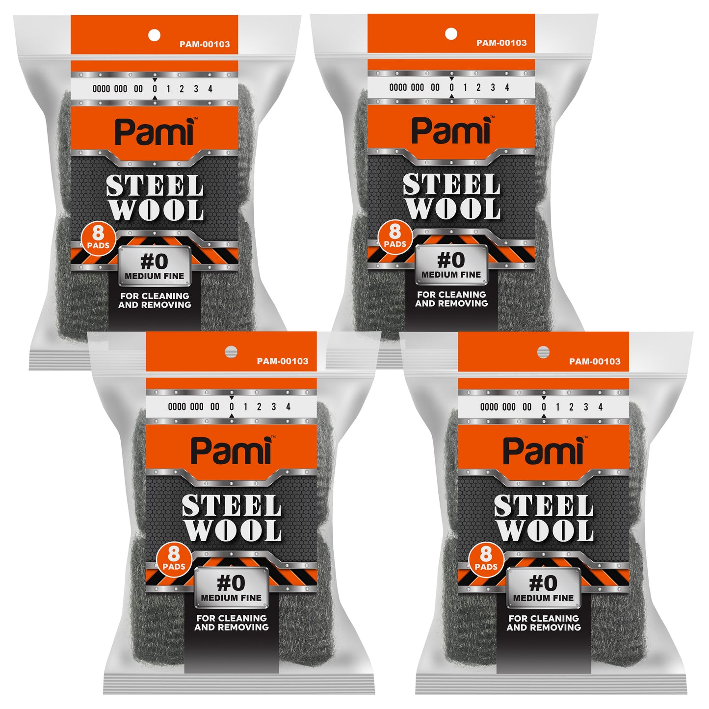 Steel Wool Scrubbing Pads Heavy Duty Cleaning Pads