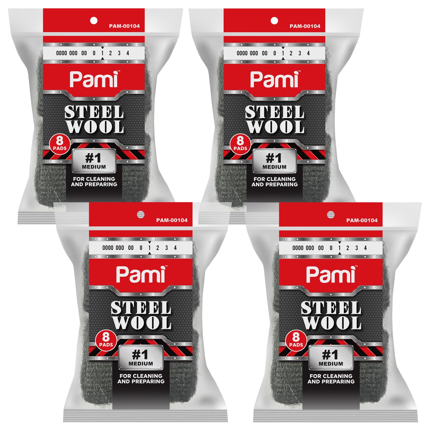 Steel Wool Scrubbing Pads Heavy Duty Cleaning Pads