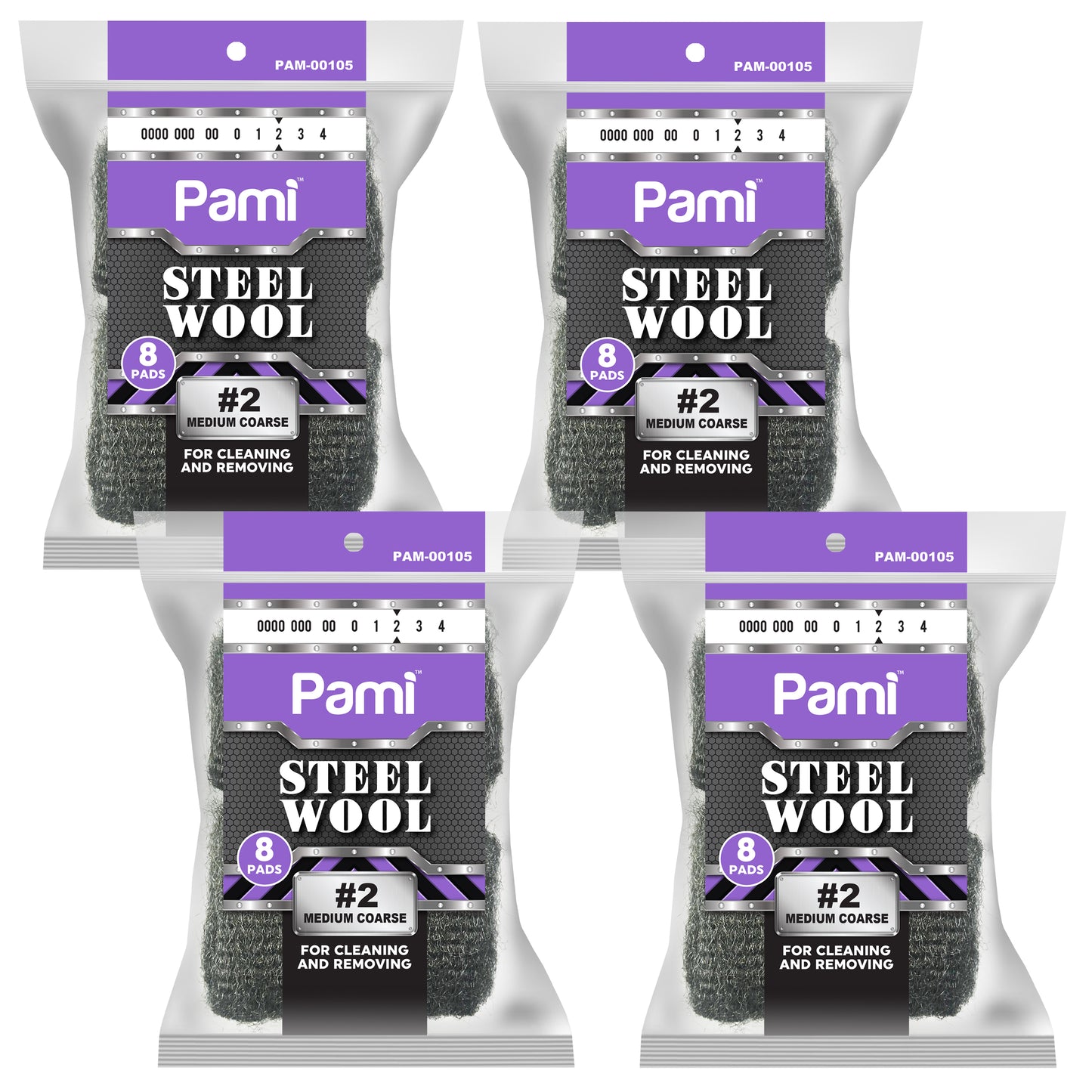 Steel Wool Scrubbing Pads Heavy Duty Cleaning Pads