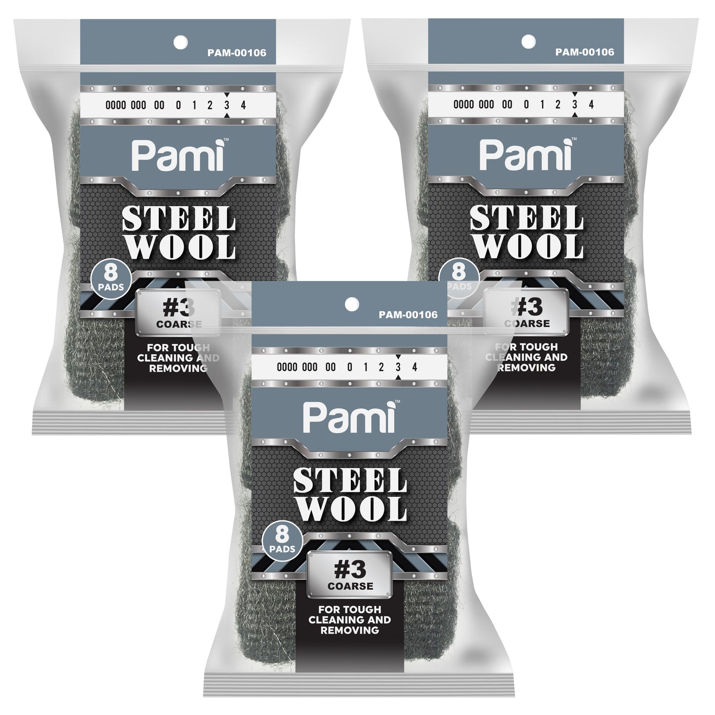 Steel Wool Scrubbing Pads Heavy Duty Cleaning Pads