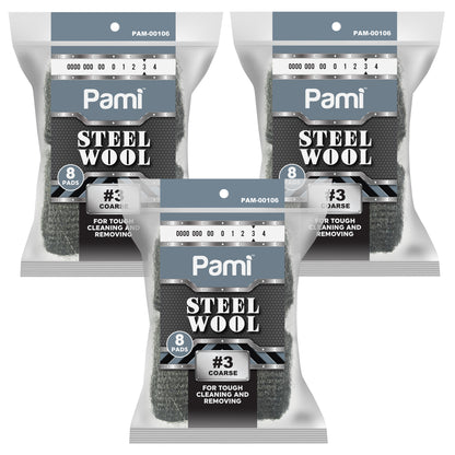 Steel Wool Scrubbing Pads Heavy Duty Cleaning Pads