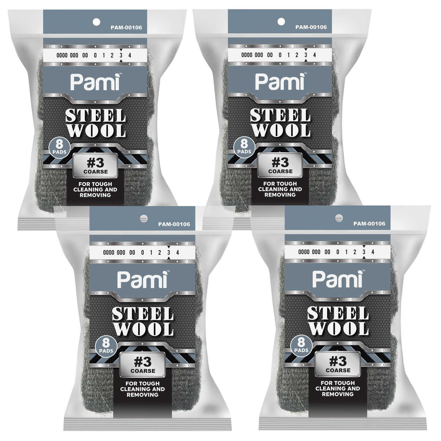 Steel Wool Scrubbing Pads Heavy Duty Cleaning Pads
