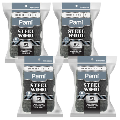 Steel Wool Scrubbing Pads Heavy Duty Cleaning Pads