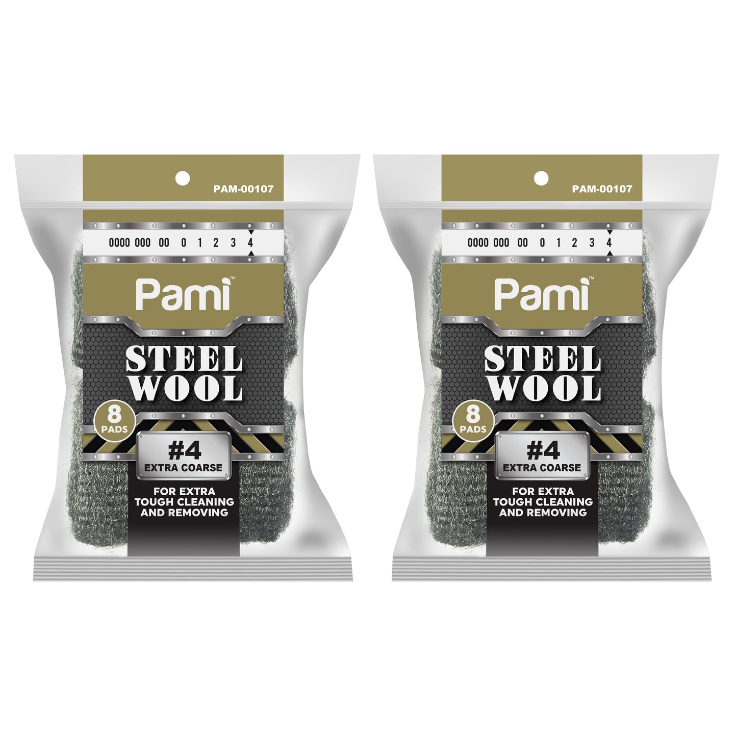 Steel Wool Scrubbing Pads Heavy Duty Cleaning Pads