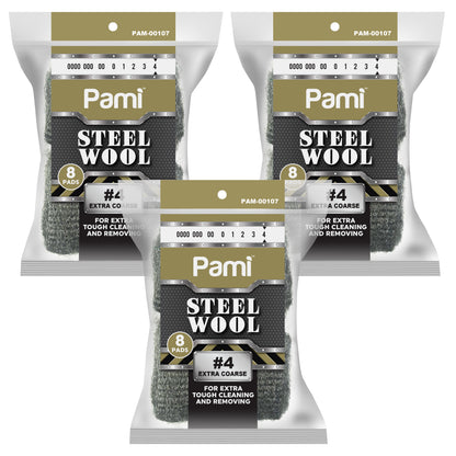 Steel Wool Scrubbing Pads Heavy Duty Cleaning Pads