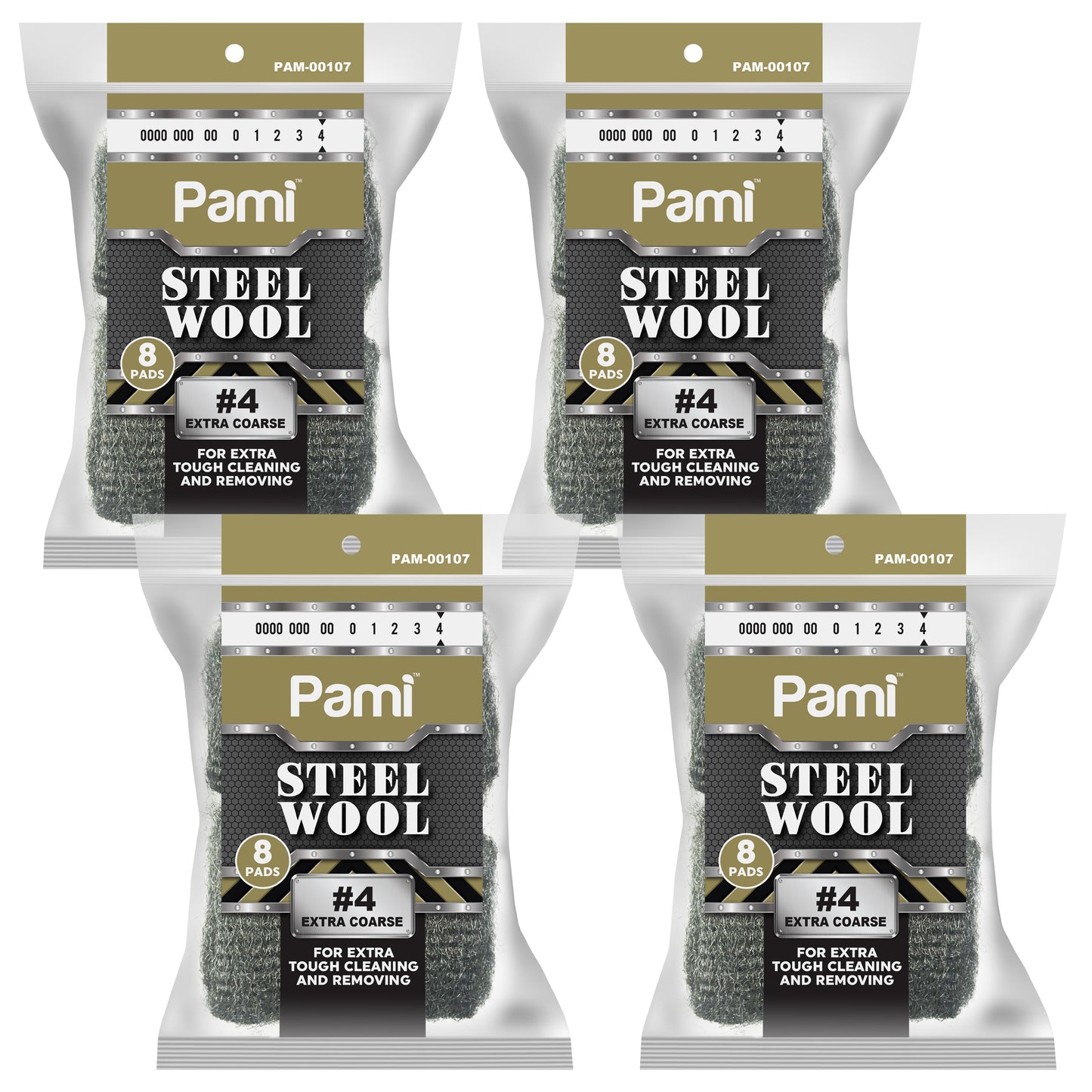 Steel Wool Scrubbing Pads Heavy Duty Cleaning Pads