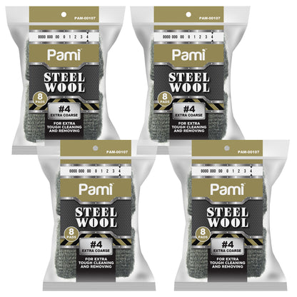 Steel Wool Scrubbing Pads Heavy Duty Cleaning Pads