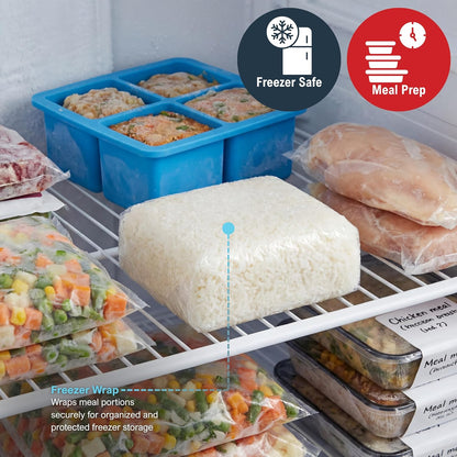 Plastic Cling PVC Food Wrap 2000 FT With Slide Cutter