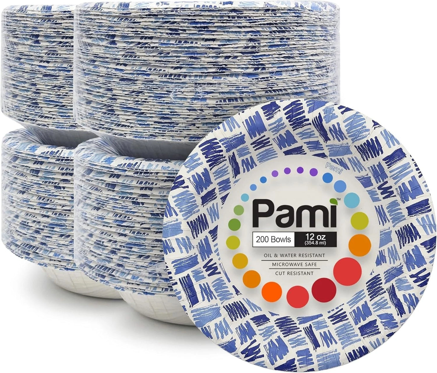 Party Paper Plates & Bowls Disposable - Blue