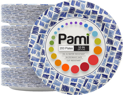Party Paper Plates & Bowls Disposable - Blue - image 6
