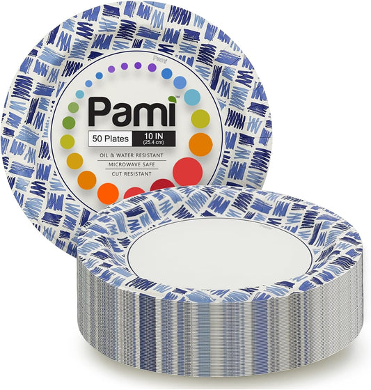 Party Paper Plates & Bowls Disposable - Blue