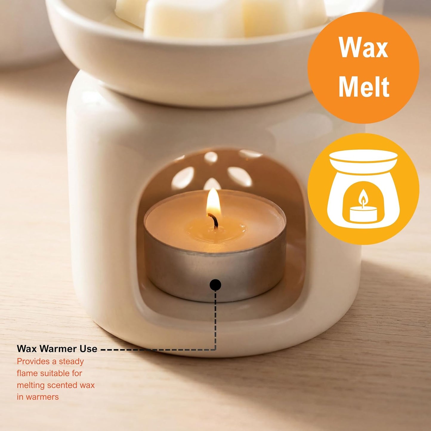 Tealight Candles – 4 Hour Burn Time, 200 Pack