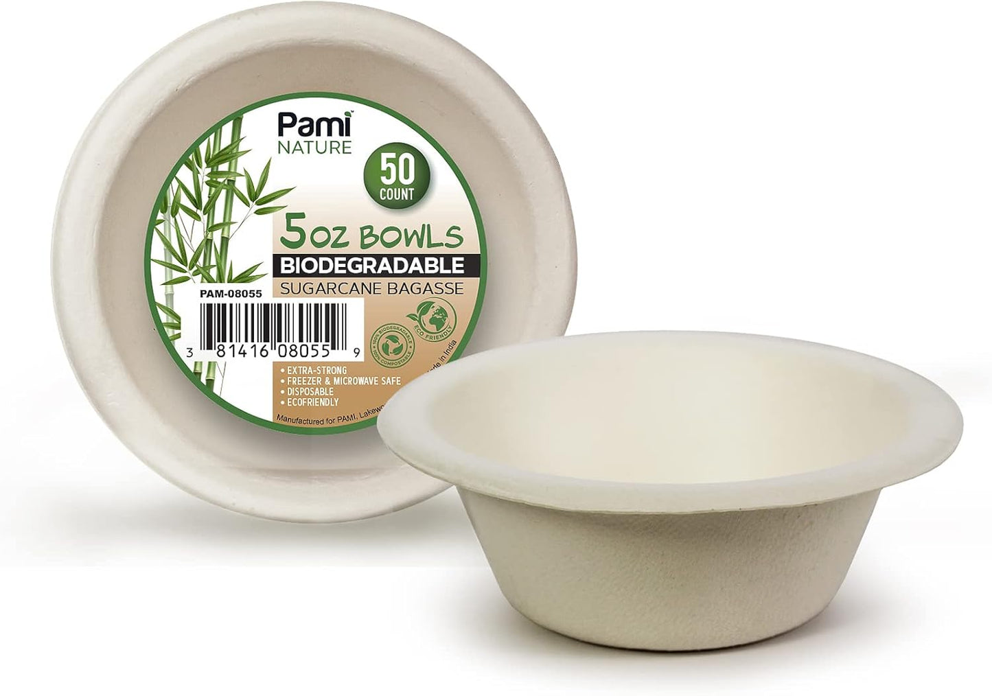 Disposable Compostable Sugarcane Bagasse Bowls