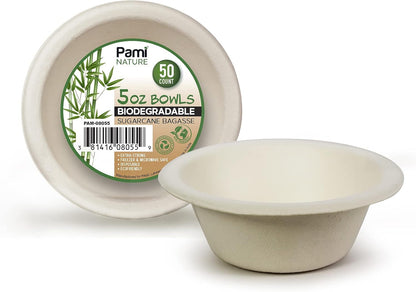 Disposable Compostable Sugarcane Bagasse Bowls