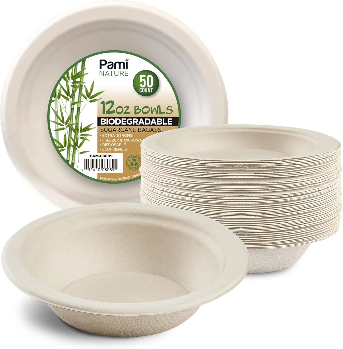 Disposable Compostable Sugarcane Bagasse Bowls