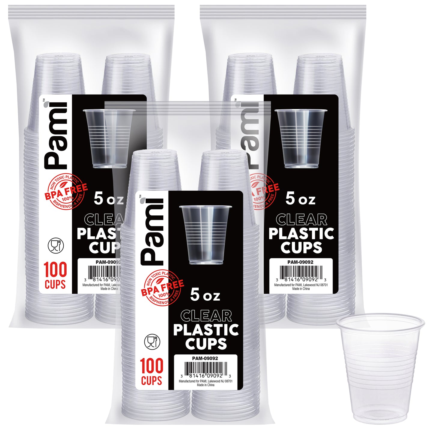 Disposable BPA Free Clear Plastic Cups