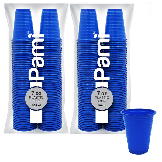 7 oz Disposable Plastic Party Cups – 100 Pack