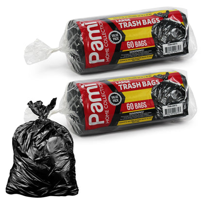33 Gallon Black Trash Bags – 60 Pack